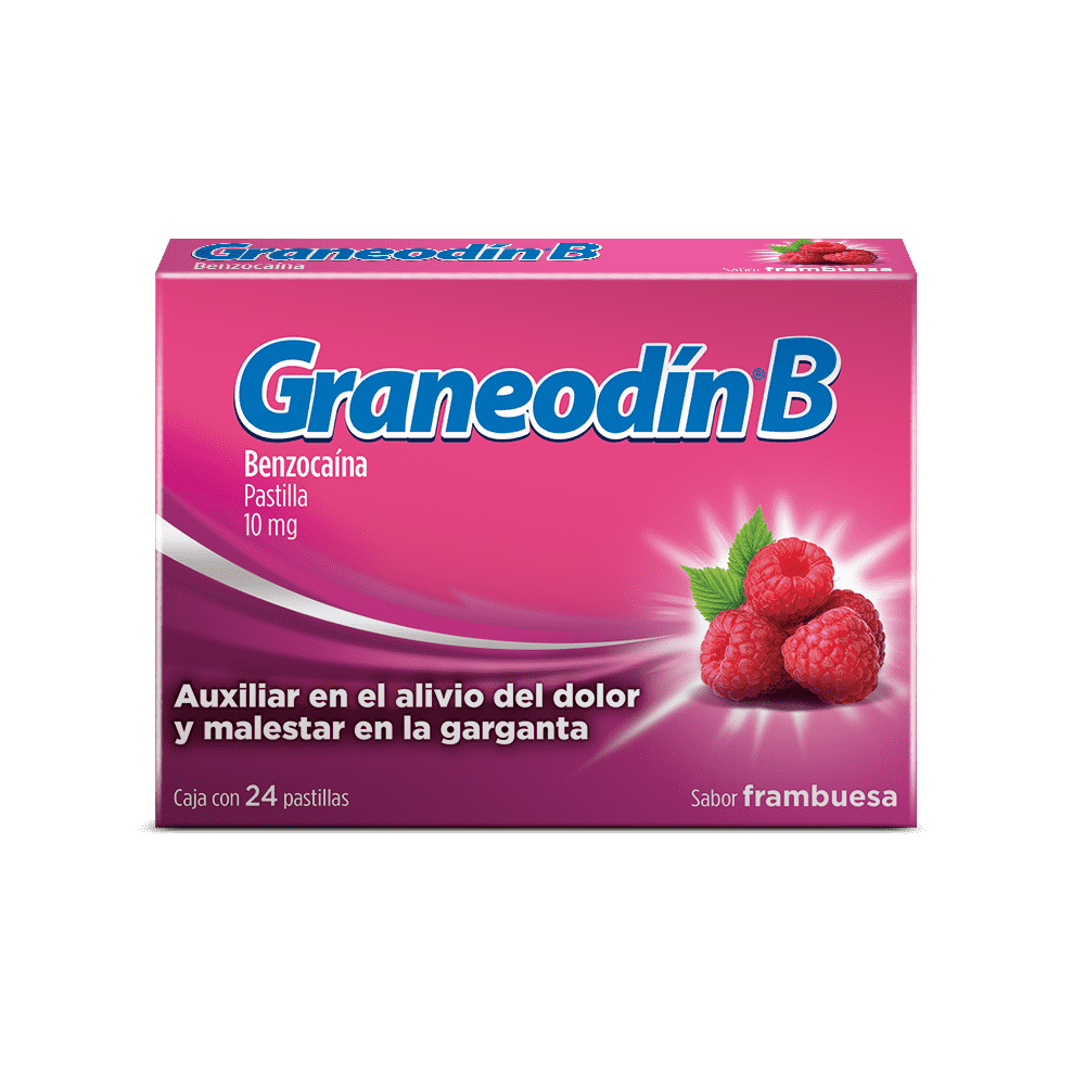 Pastillas para el dolor e inflamación de garganta Graneodín